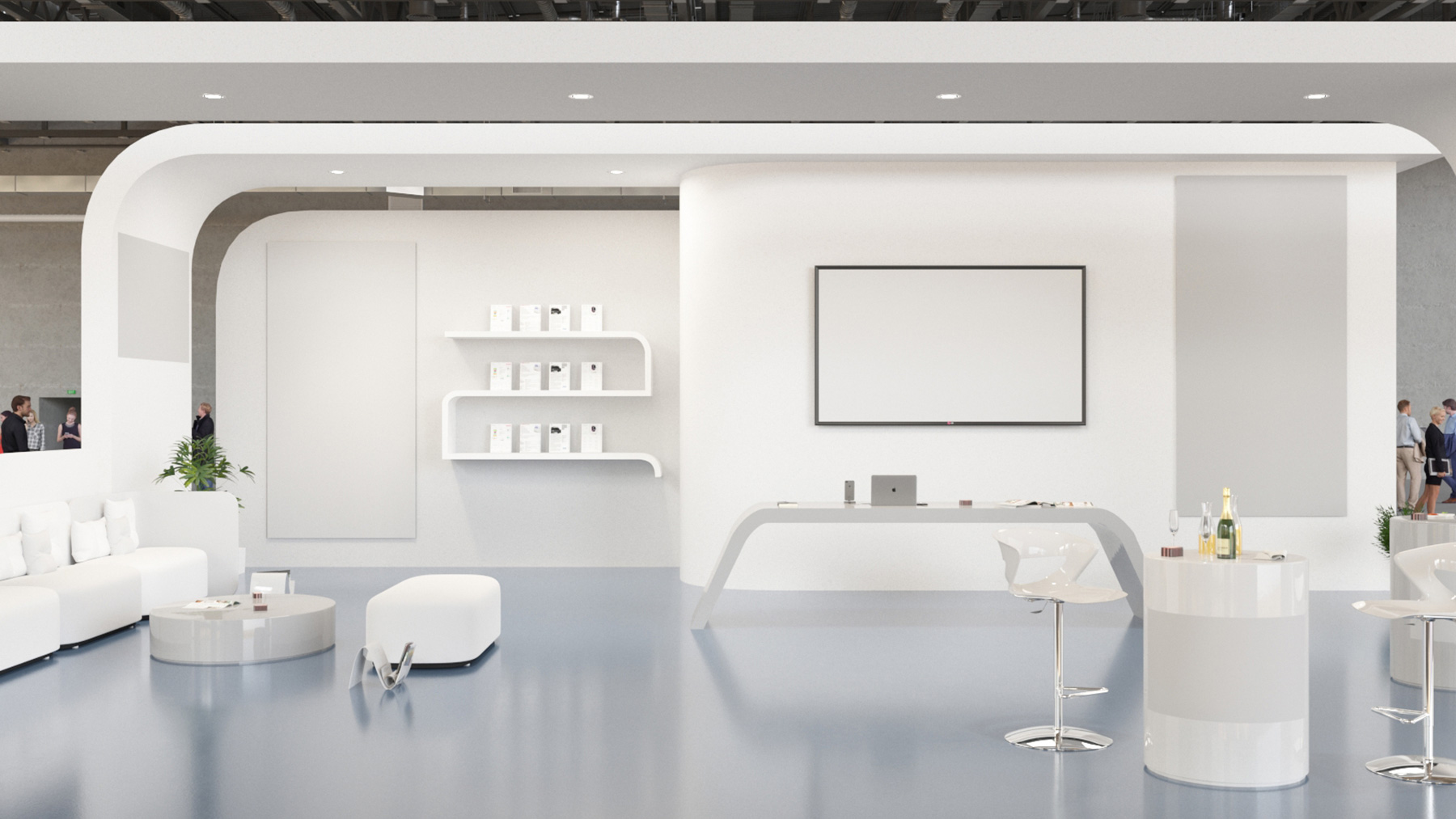 modèle de stand en 3D personnalisable sur un salon virtuel appyfair