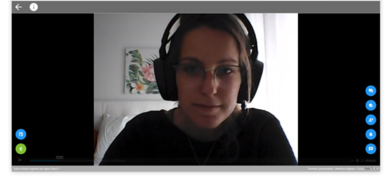 conference room interface on an AppyFair virtual fair